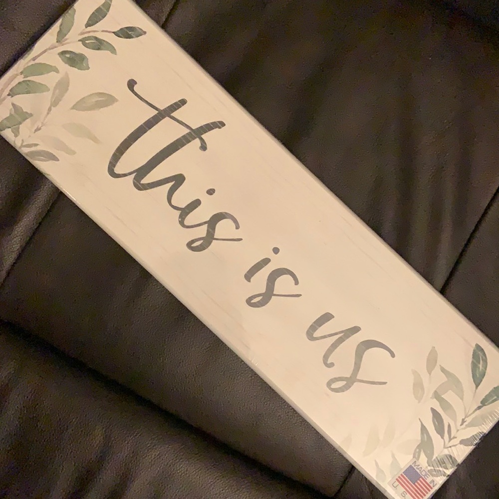 NEW in package- “This is Us” wooden plaque! $14!